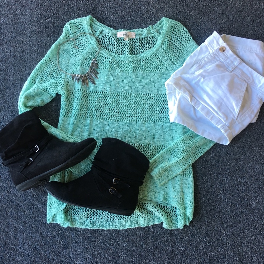 Mint green sweater